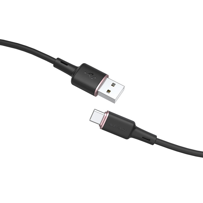 USB laidas – USB-C 3A 1,2m juodas