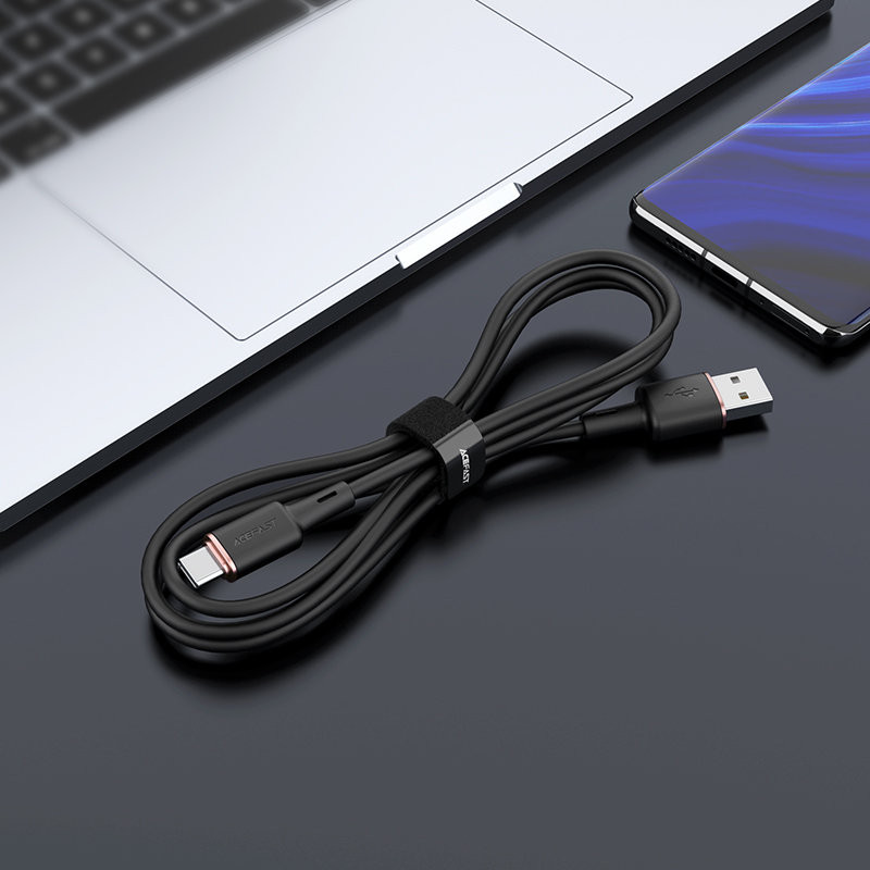 USB laidas – USB-C 3A 1,2m baltas