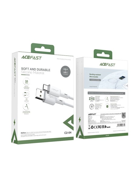 USB laidas – USB-C 3A 1,2m baltas
 
USB laidas – USB-C 3A 1,2m baltas