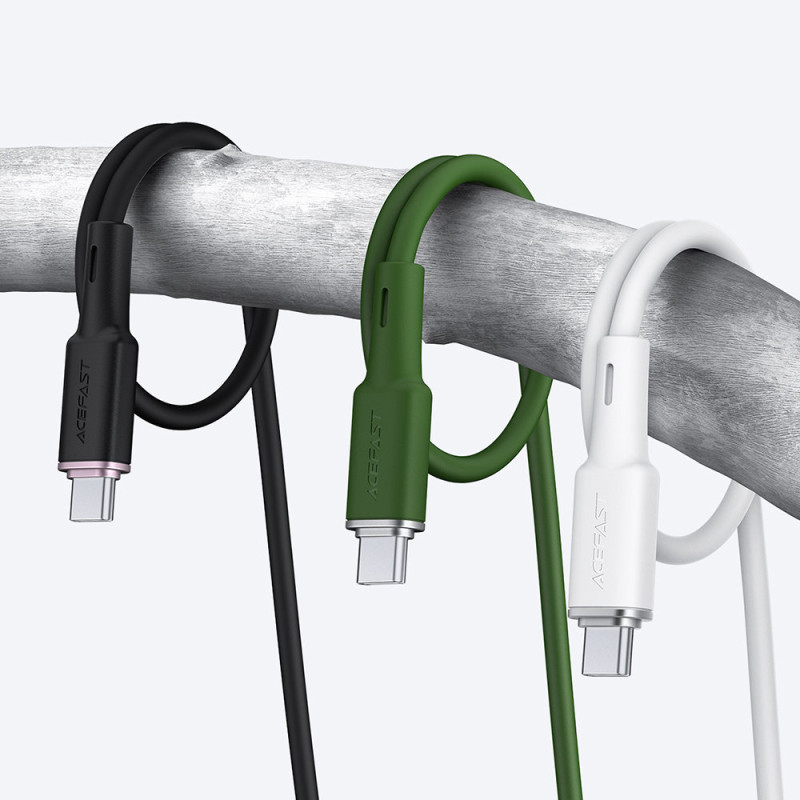 USB laidas – USB-C 3A 1,2m baltas
