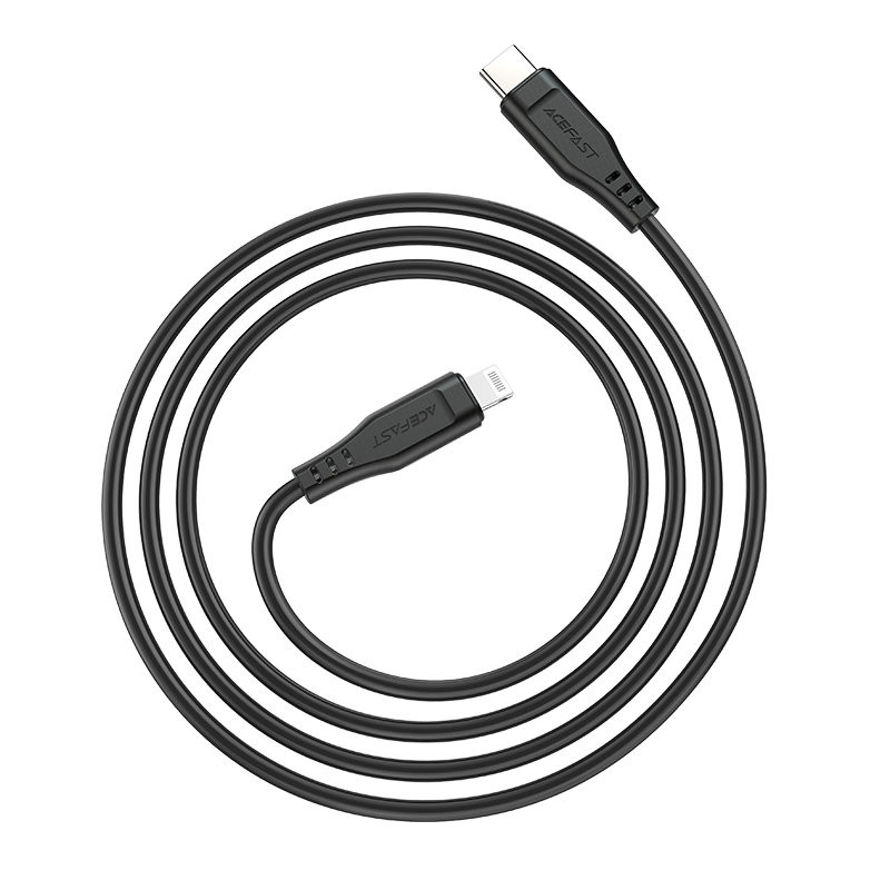 Kabelis iPhone MFI USB-C - Lightning 30W 3A 1,2m baltas