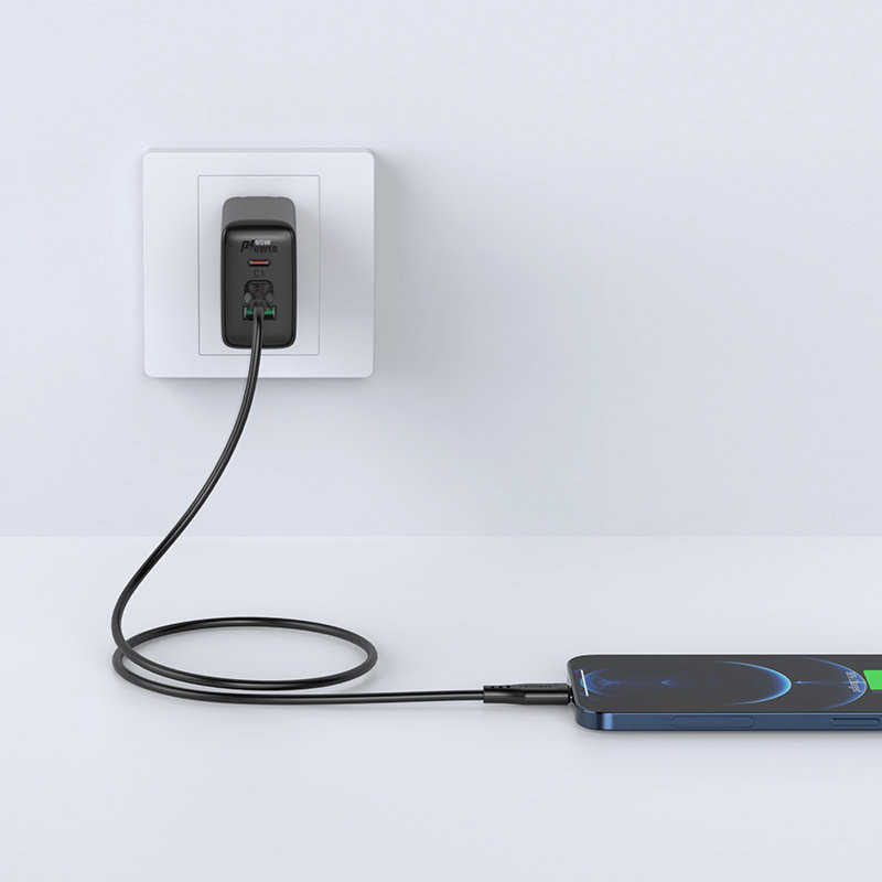 Kabelis iPhone MFI USB-C - Lightning 30W 3A 1,2m baltas