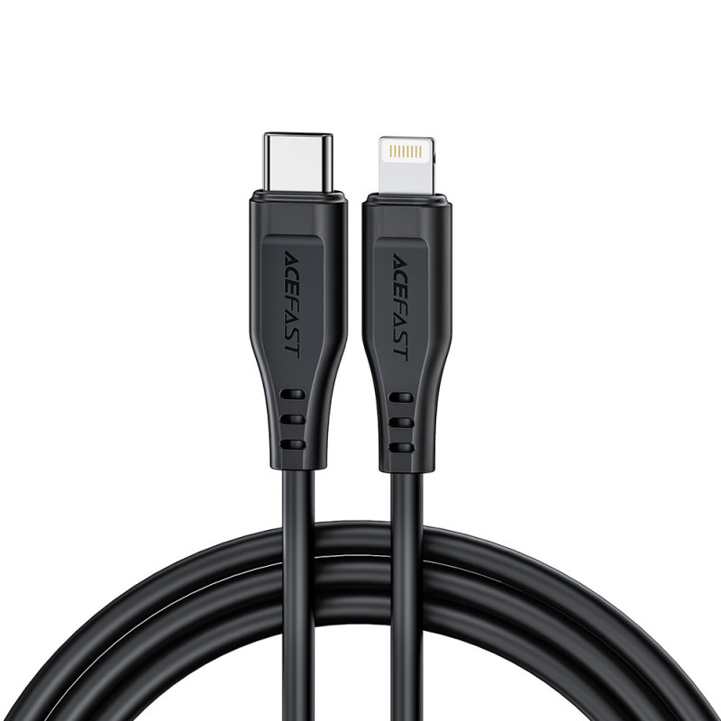 Kabelis iPhone MFI USB-C - Lightning 30W 3A 1,2m baltas