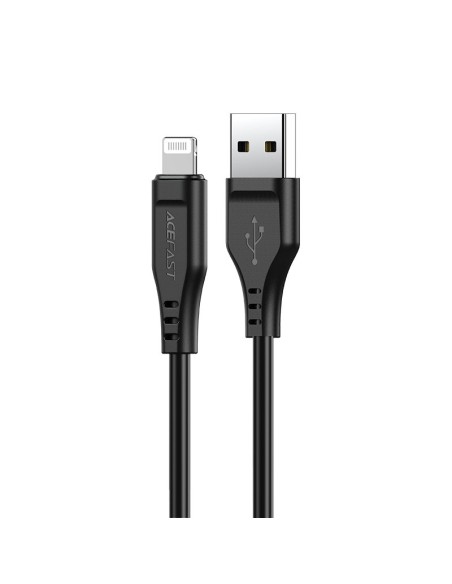 
Kabelis iPhone MFI USB - Lightning 2.4A 1.2m juodas
