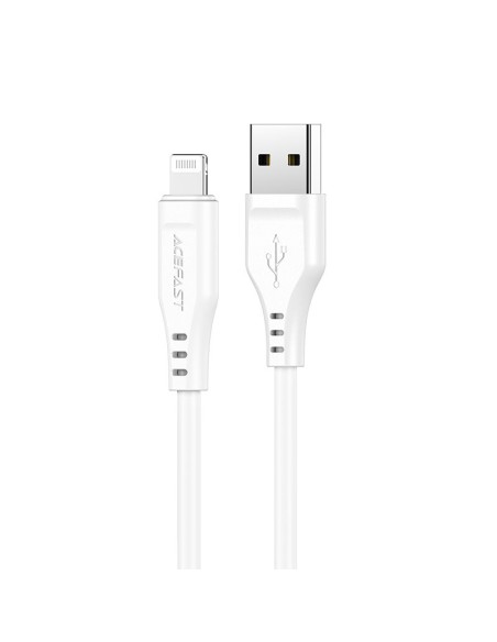 
Kabelis iPhone MFI USB - Lightning 2.4A 1.2m baltas
