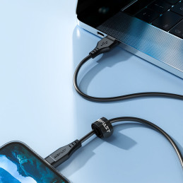 
Kabelis iPhone MFI USB - Lightning 2.4A 1.2m baltas

