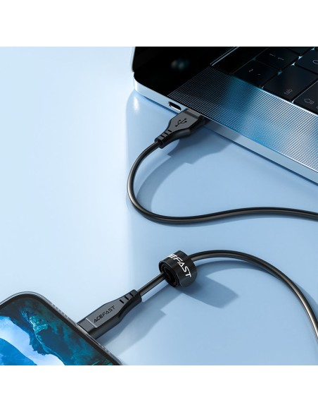 
Kabelis iPhone MFI USB - Lightning 2.4A 1.2m baltas
