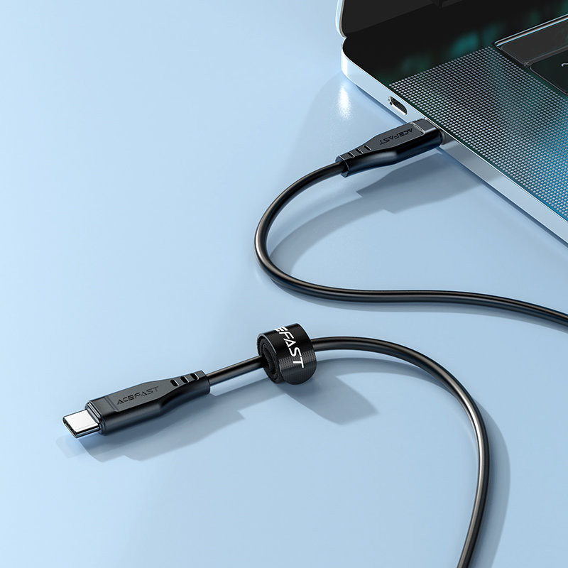 USB-C telefono laidas 60W 20V 3A 1,2m baltas