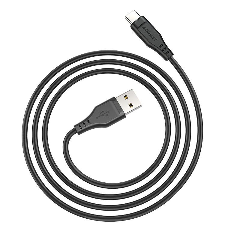 Telefono kabelis USB - USB-C 3A 1,2m baltas
