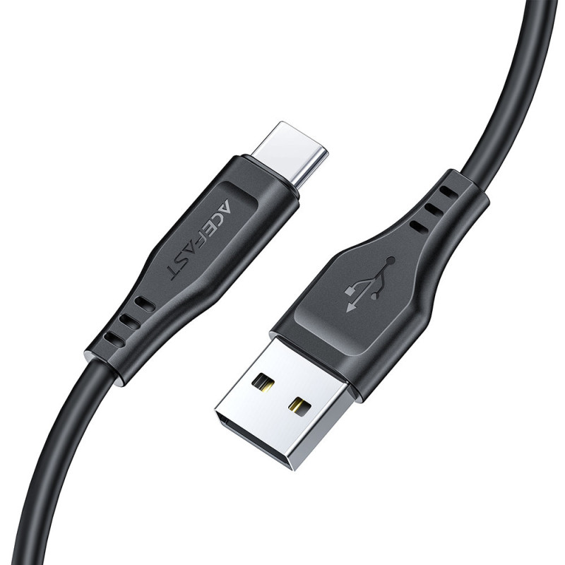 Telefono kabelis USB - USB-C 3A 1,2m baltas