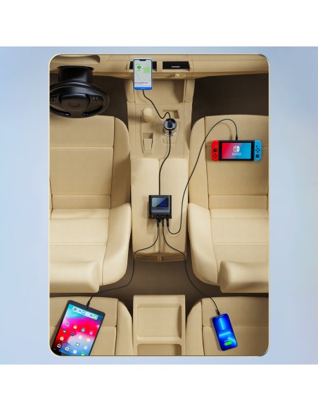 Automobilinio įkroviklio įkrovimo stotelė 90W USB-C 3x USB QC 3.0 juoda
 
Automobilinio įkroviklio įkrovimo stotelė 90W USB-C 3x USB QC 3.0 juoda