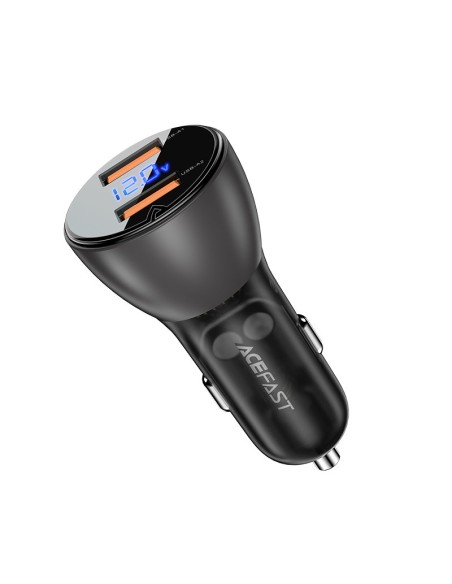 
Automobilinis pakrovėjas 45W 12V 2x USB QC 3.0 juodas
