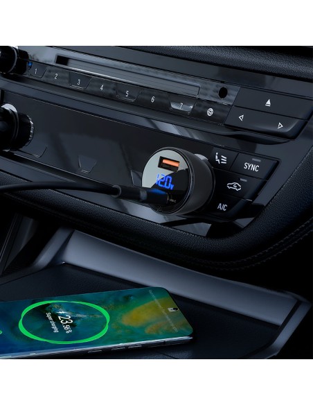 Automobilinis įkroviklis 63W 12V USB-C USB SFCP juodas
 
Automobilinis įkroviklis 63W 12V USB-C USB SFCP juodas