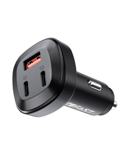 
Automobilinis įkroviklis 66W 2x USB-C USB Power Delivery QC 4.0 juodas
