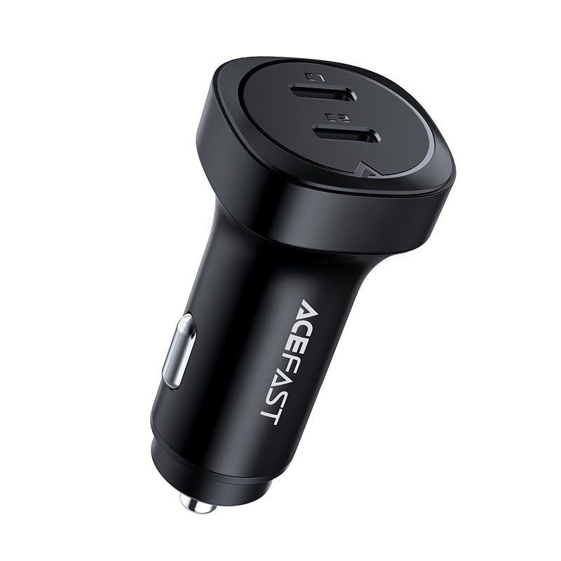 
Automobilinis įkroviklis 72W 2x USB-C Power Delivery QC 3.0 juodas
