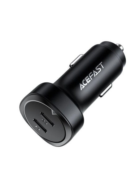 
Automobilinis įkroviklis 72W 2x USB-C Power Delivery QC 3.0 juodas
