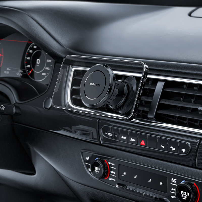 Magnetinis automobilinio telefono laikiklis kabinai ir orlaidei, juodas