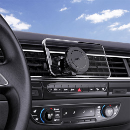 
Magnetinis automobilinio telefono laikiklis oro angai, juodas
