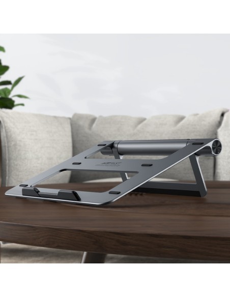 
8in1 nešiojamojo kompiuterio stovas + HUB daugiafunkcis USB-C TF SD HDMI 4K RJ45 100W pilka
