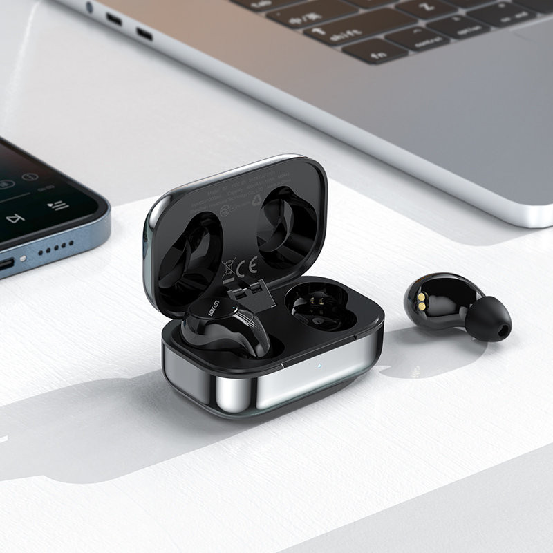 TWS Bluetooth 5.2 į ausis įdedamos belaidės žaidimų ausinės, atsparios vandeniui IPX4, sidabrinės