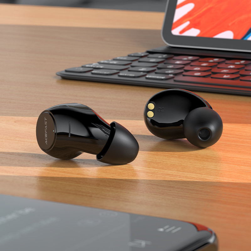 TWS Bluetooth 5.2 į ausis įdedamos belaidės žaidimų ausinės, atsparios vandeniui IPX4, sidabrinės