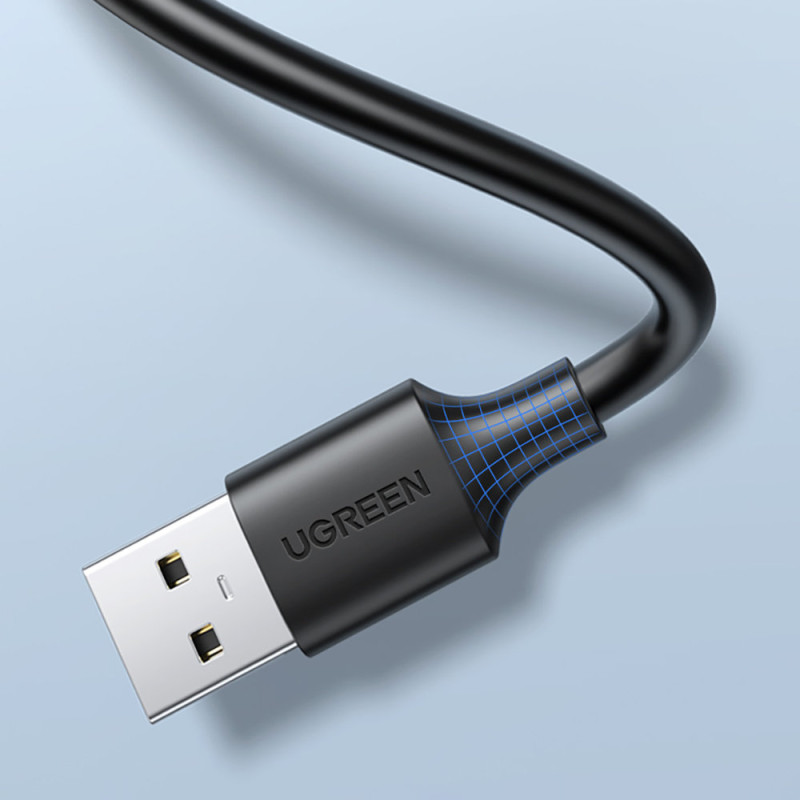 Prailginimo laido adapteris USB 2.0 kabeliui, 50 cm, juodas
