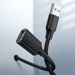 
Prailginimo laido adapteris USB 2.0 kabeliui, 50 cm, juodas
