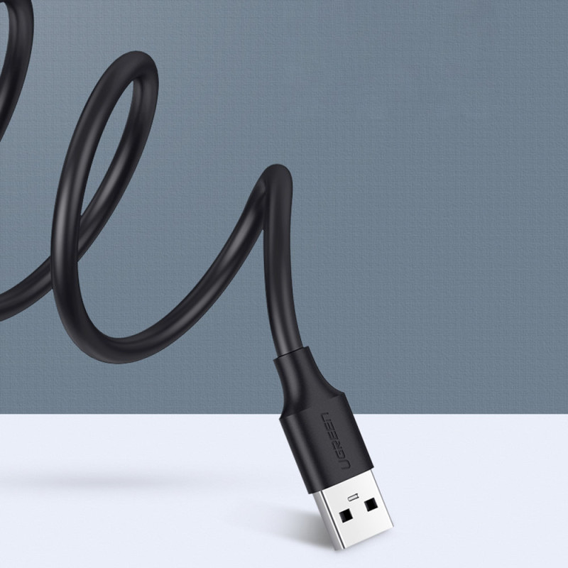 Prailginimo laido adapteris USB 2.0 kabeliui, 50 cm, juodas
