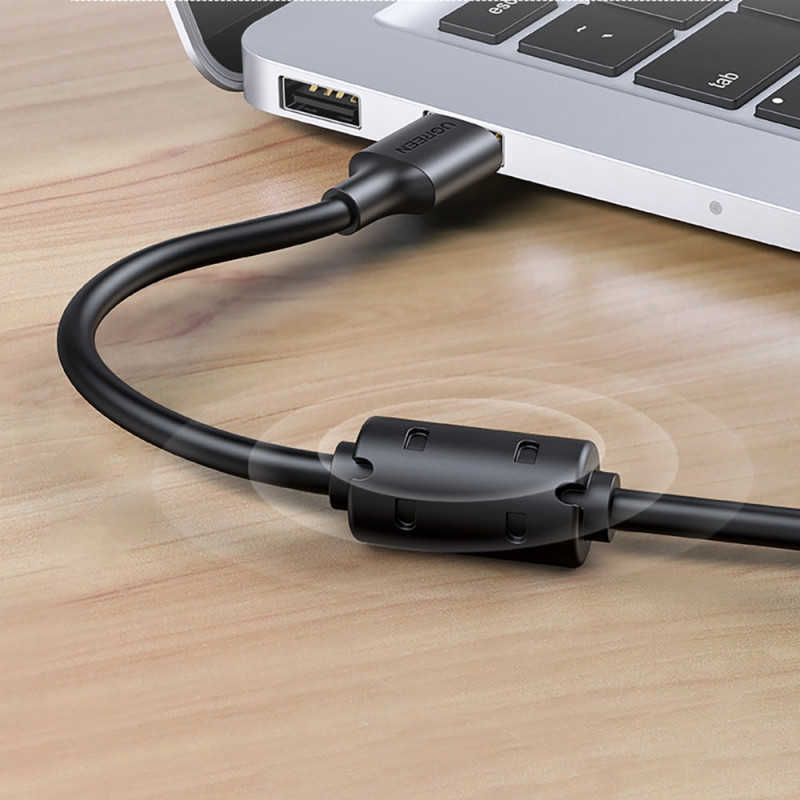 Prailginimo laido adapteris USB 2.0 kabeliui, 5 m, juodas