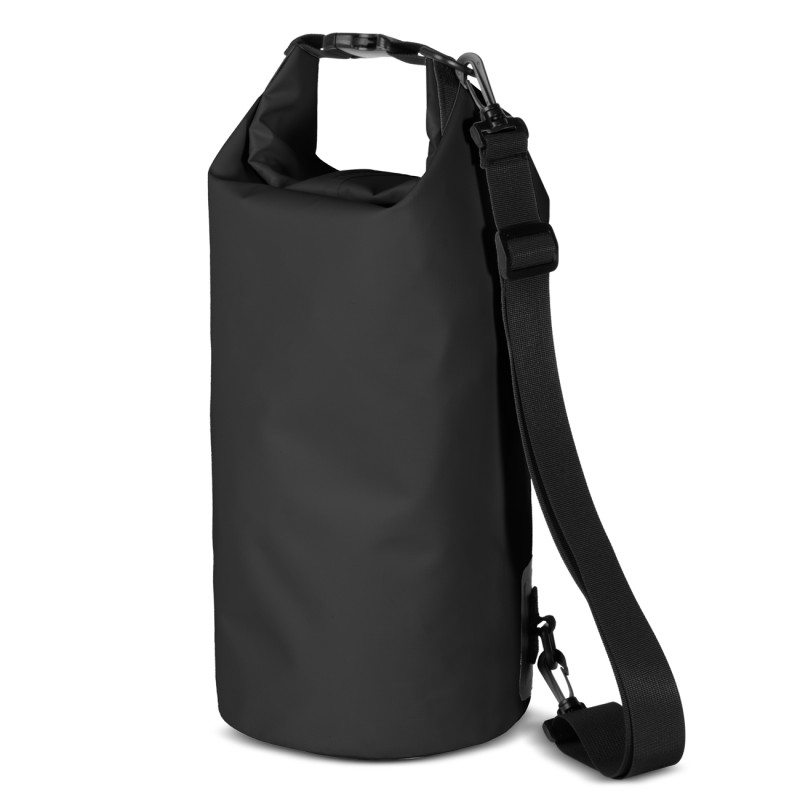 
Kuprinės krepšys Outdoor PVC turistinis vandeniui atsparus krepšys 10L - juodas
