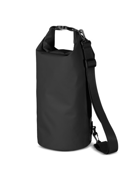 
Kuprinės krepšys Outdoor PVC turistinis vandeniui atsparus krepšys 10L - juodas
