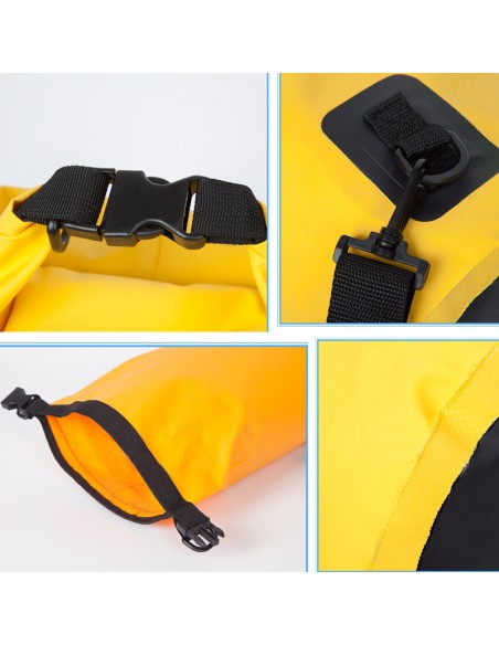 
Kuprinės krepšys Outdoor PVC turistinis vandeniui atsparus krepšys 10L - juodas
