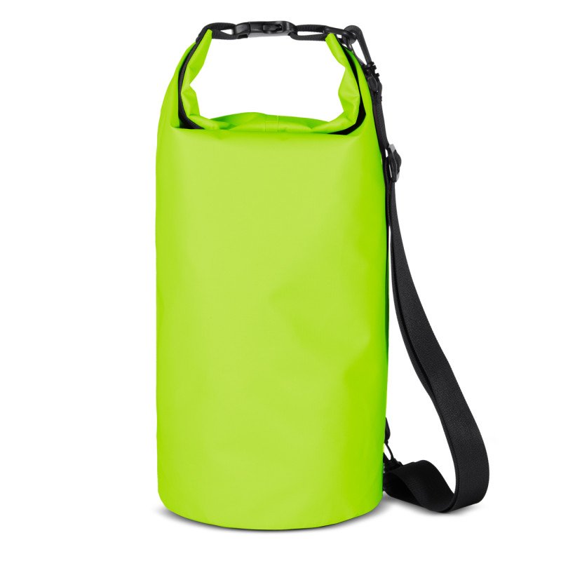
Lauko PVC kuprinės kuprinės krepšys, atsparus vandeniui, 10L - šviesiai žalias
