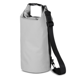 
Lauko PVC kuprinės kuprinės krepšys, atsparus vandeniui, 10L - pilkas

