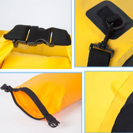 
Lauko PVC kuprinės kuprinės krepšys, atsparus vandeniui, 10L - pilkas

