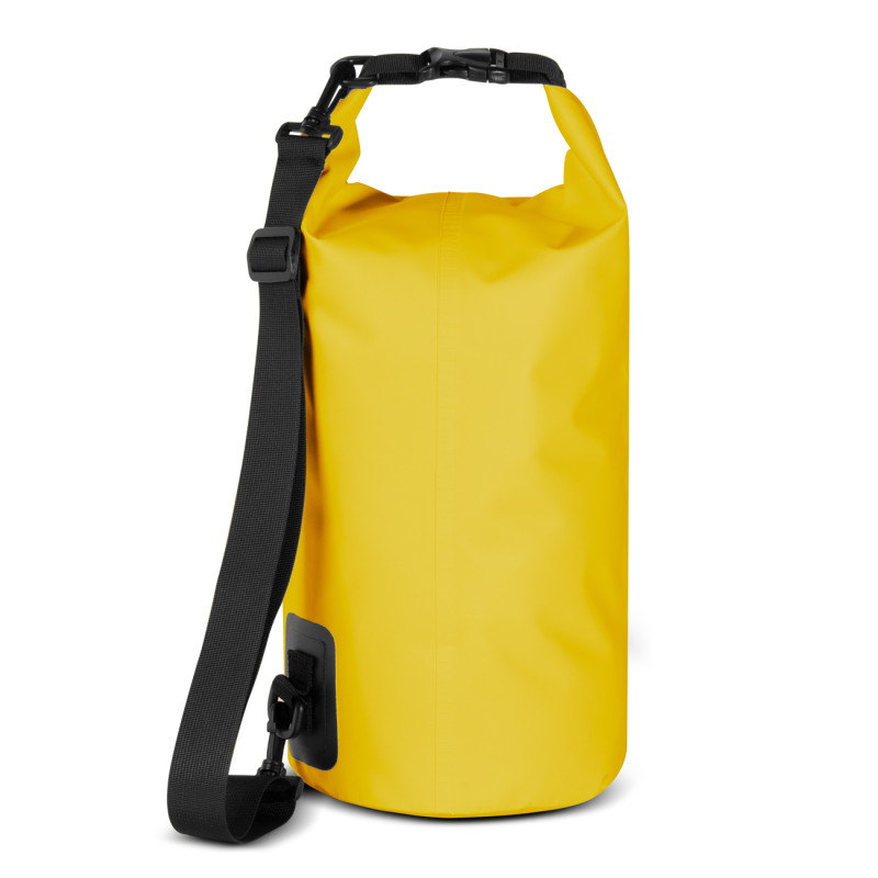 Lauko PVC kuprinės kuprinės krepšys, atsparus vandeniui, 10L - geltonas