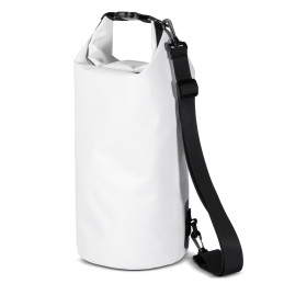 
Lauko PVC kuprinės kuprinės krepšys, atsparus vandeniui, 10L - baltas
