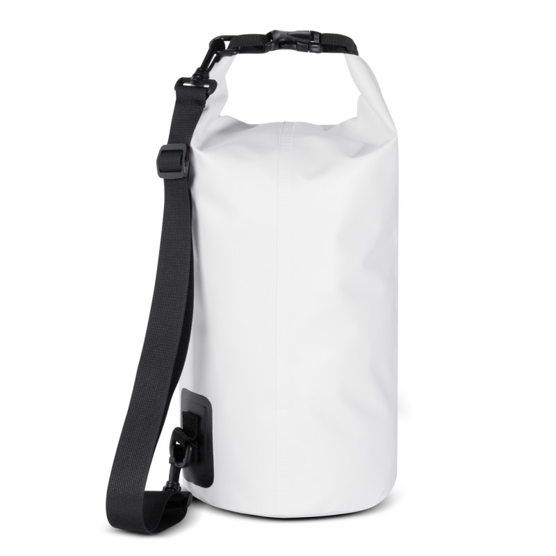 Lauko PVC kuprinės kuprinės krepšys, atsparus vandeniui, 10L - baltas