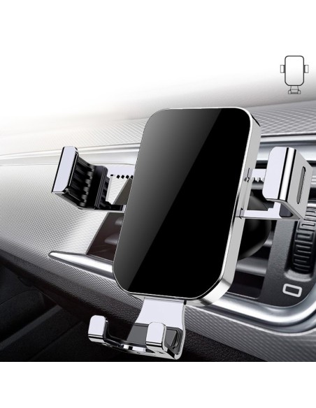 Gravitacinis išmaniojo telefono automobilinis laikiklis oro angai juodas Gravitacinis išmaniojo telefono automobilinis laikiklis oro angai juodas