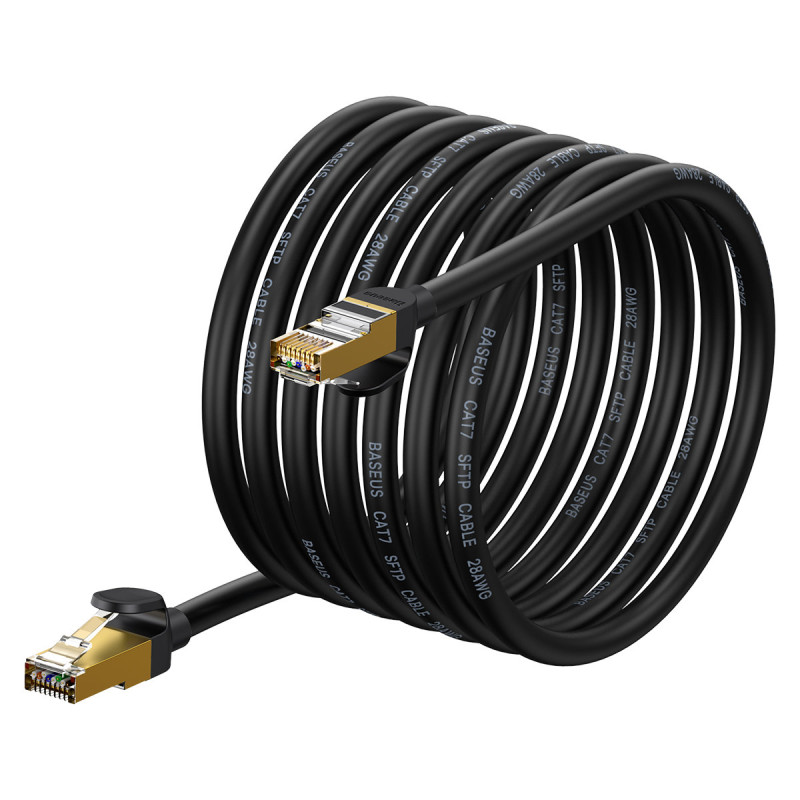 
Greitas tinklo pataisos laidas RJ45 10Gbps Cat 7 Speed Seven 8m juodas
