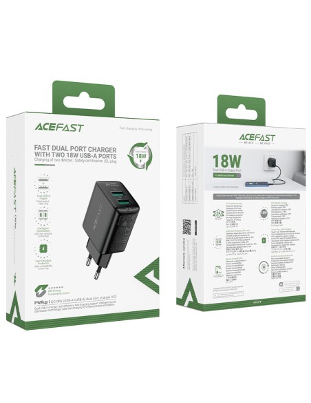 GaN tinklo įkroviklis 2x USB 18W QC 3.0 AFC FCP juodas
 
GaN tinklo įkroviklis 2x USB 18W QC 3.0 AFC FCP juodas