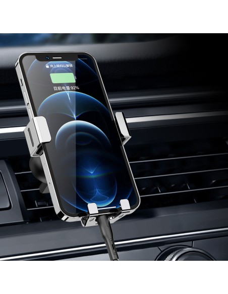 Gravitacinis išmaniojo telefono automobilinis laikiklis oro angai juodas Gravitacinis išmaniojo telefono automobilinis laikiklis oro angai juodas