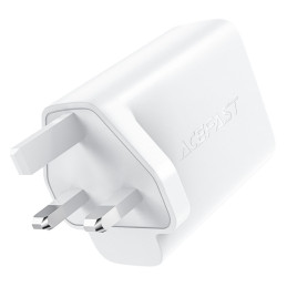 
Lietuviškai A32 GaN tinklo įkroviklis du USB-C PD prievadai 50W JK kištukas juodas
