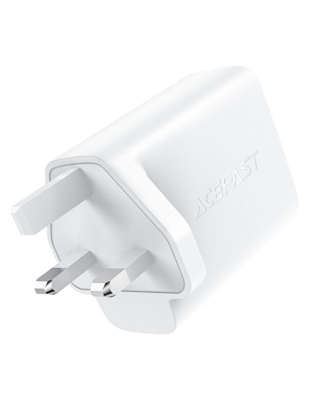 
Lietuviškai A32 GaN tinklo įkroviklis du USB-C PD prievadai 50W JK kištukas juodas
