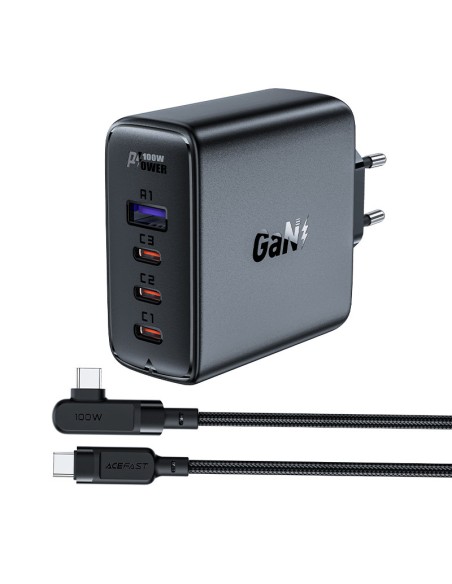 GaN greitas įkroviklis 3x USB-C 1x USB-A + kampinis USB-C laidas 100W 2m juodas
 
GaN greitas įkroviklis 3x USB-C 1x USB-A + kampinis USB-C laidas 100W 2m juodas