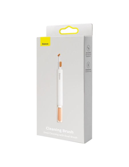 
Baltas šepetėlis ausinių, klaviatūros, pelės, elektronikos valymui
