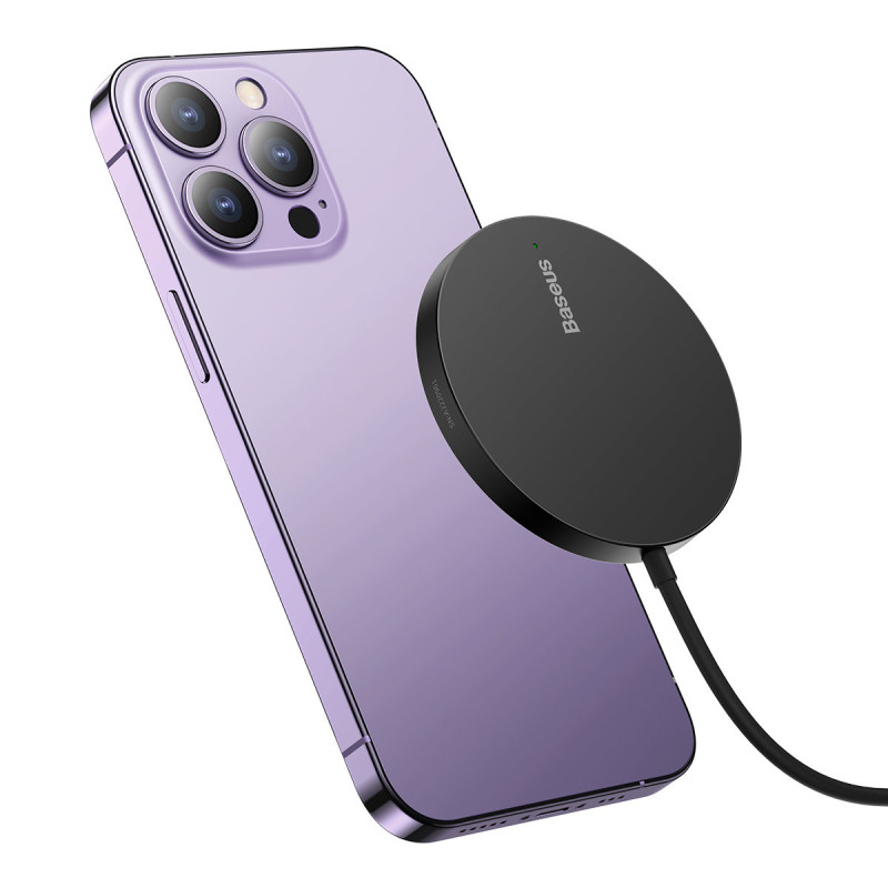 
Mažas indukcinis įkroviklis skirtas MagSafe Simple Mini3 15W telefonui, juodas
