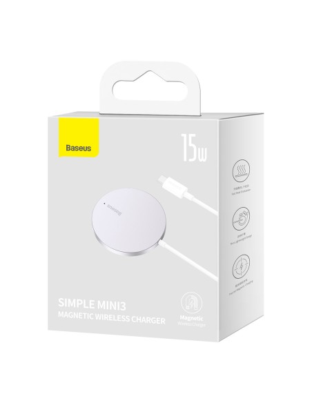 Mažas indukcinis įkroviklis MagSafe Simple Mini3 15W telefonui, sidabrinis
 
Mažas indukcinis įkroviklis MagSafe Simple Mini3 15W telefonui, sidabrinis