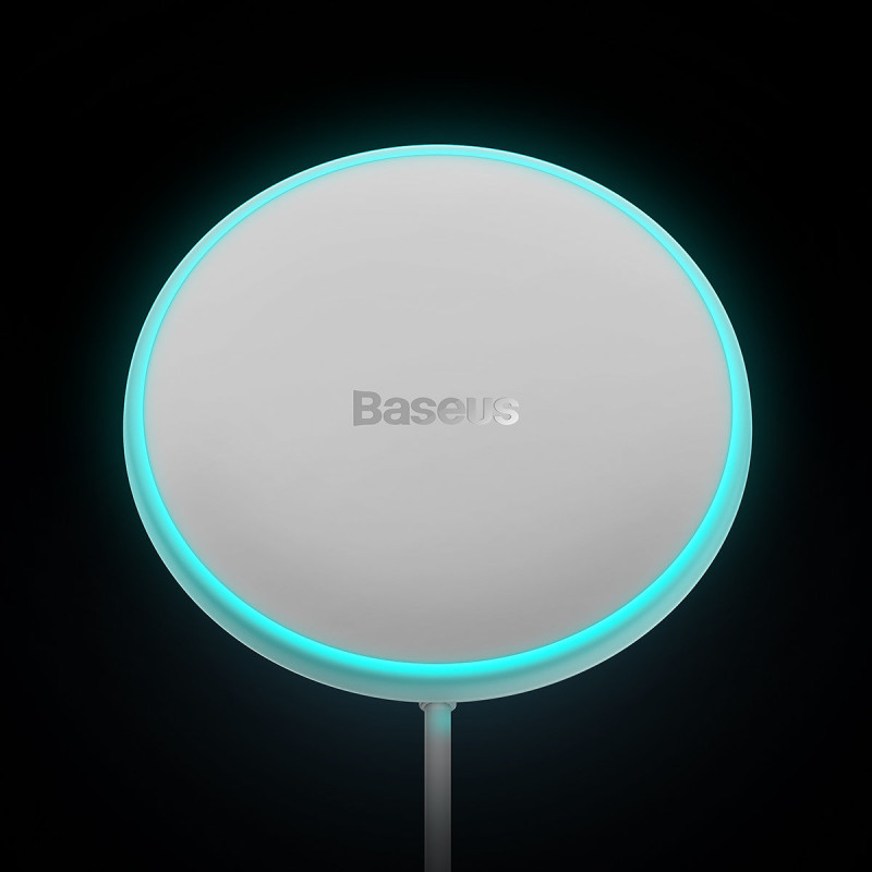 
MagSafe 15W belaidis automobilinis įkroviklis su USB oro išleidimo angos laikikliu, baltas
