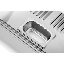 
Reguliuojamas šildymo ekranas maisto pristatymui, 3 lentynos, 1500 W, 160 L
